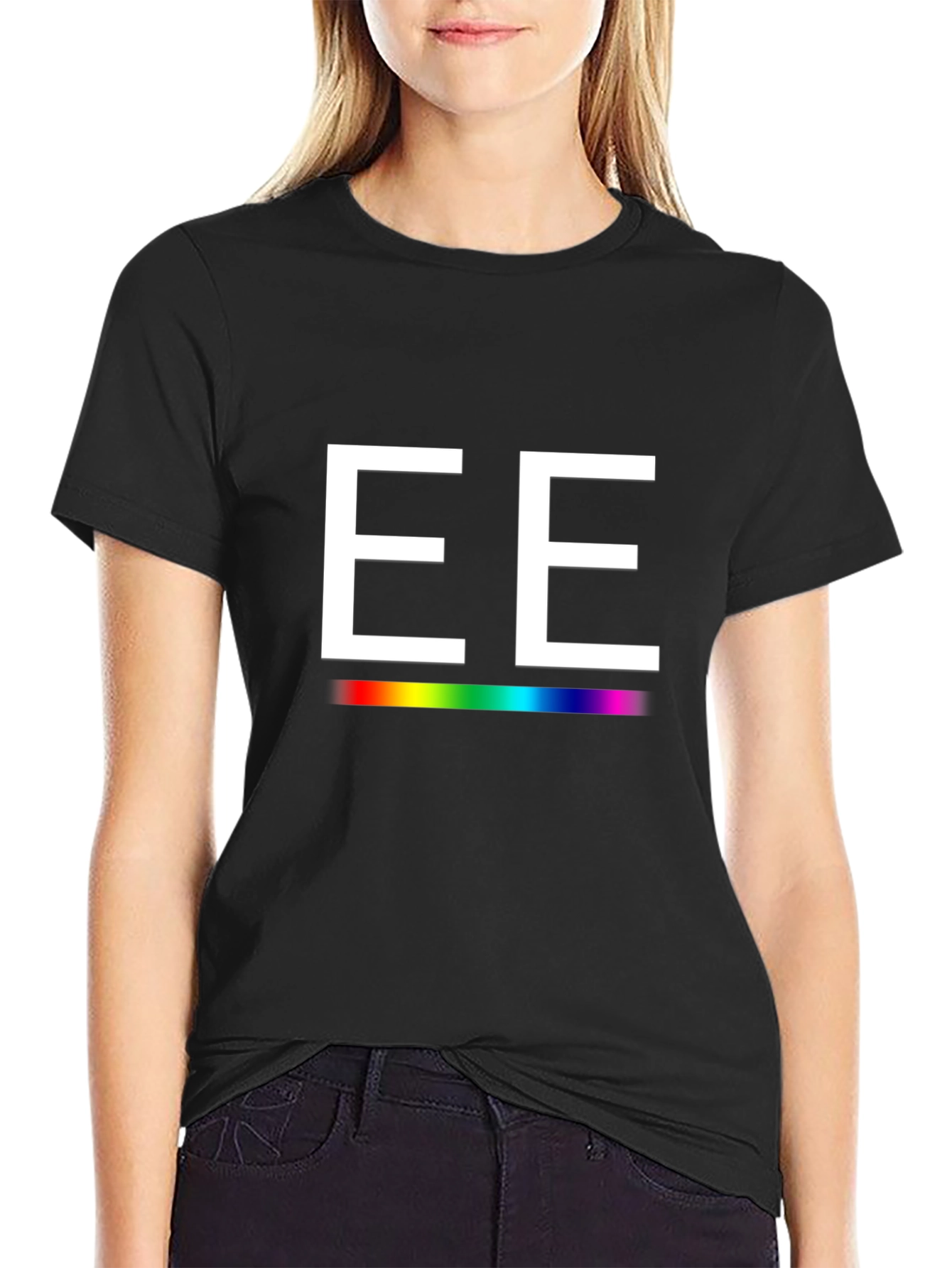 EE Rainbow Line Graphic T-Shirt