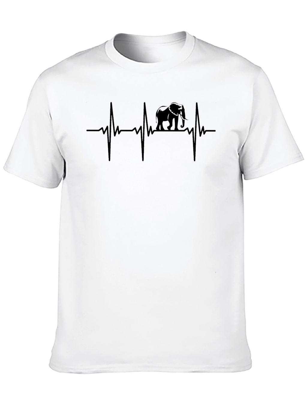Elephant Heartbeat T-Shirt - Animal Lover Tee