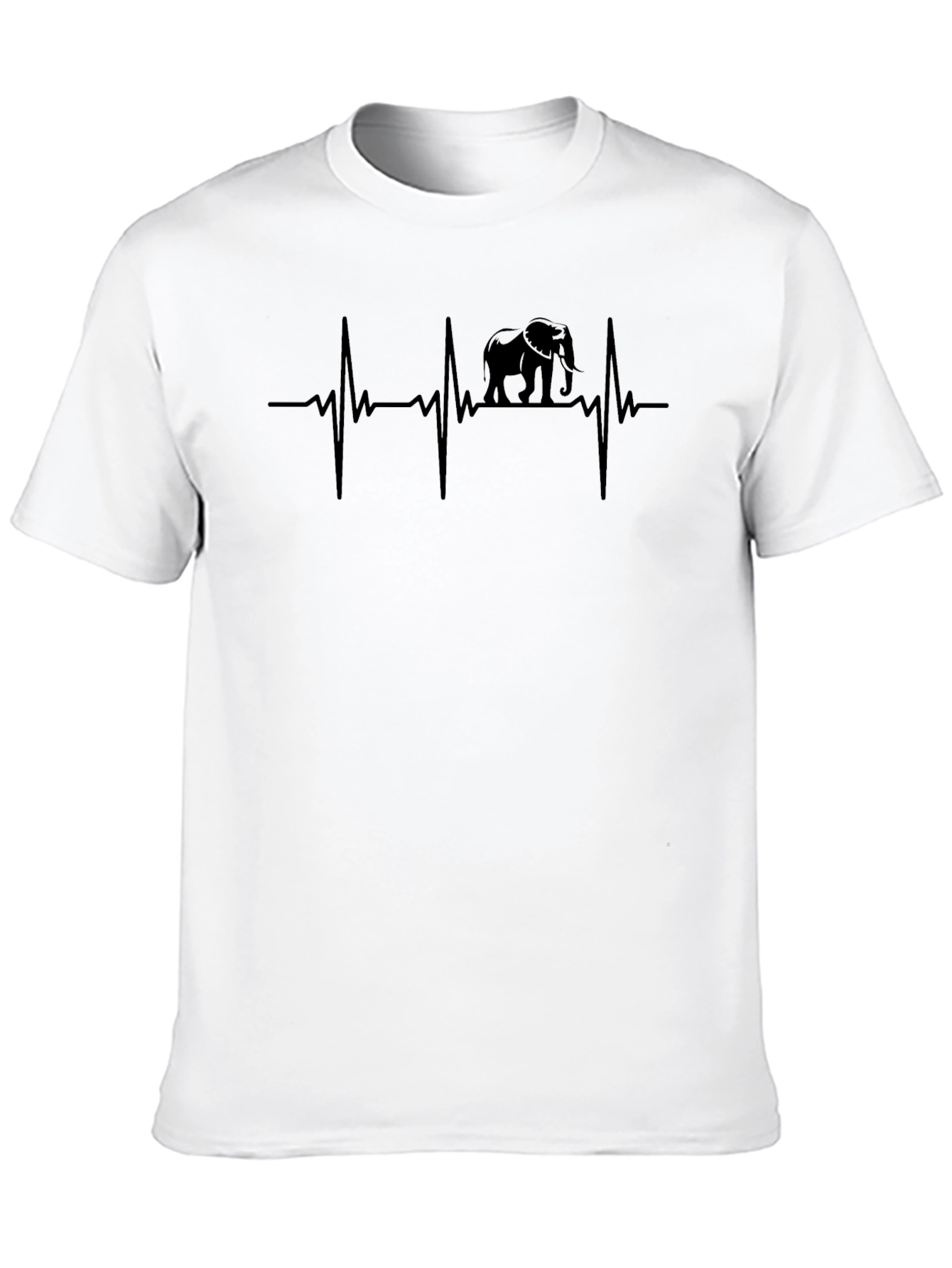 Elephant Heartbeat T-Shirt - Animal Lover Tee