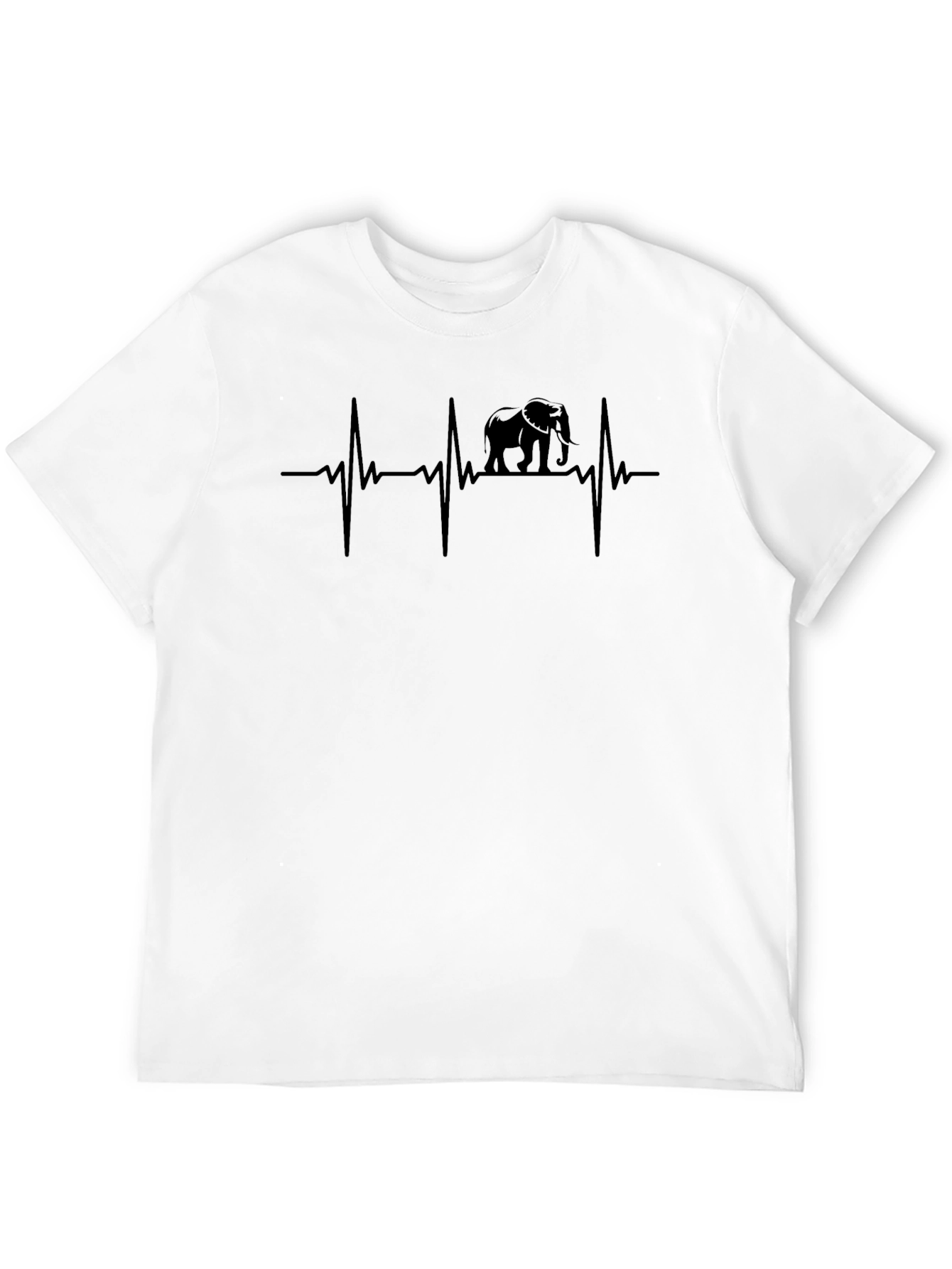 Elephant Heartbeat T-Shirt - Animal Lover Tee