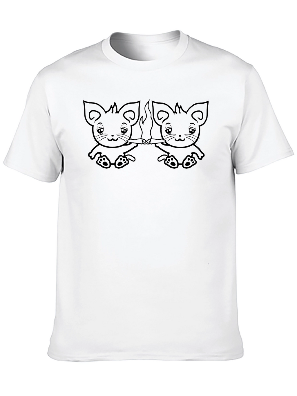 Cartoon Rat Joint T-Shirt