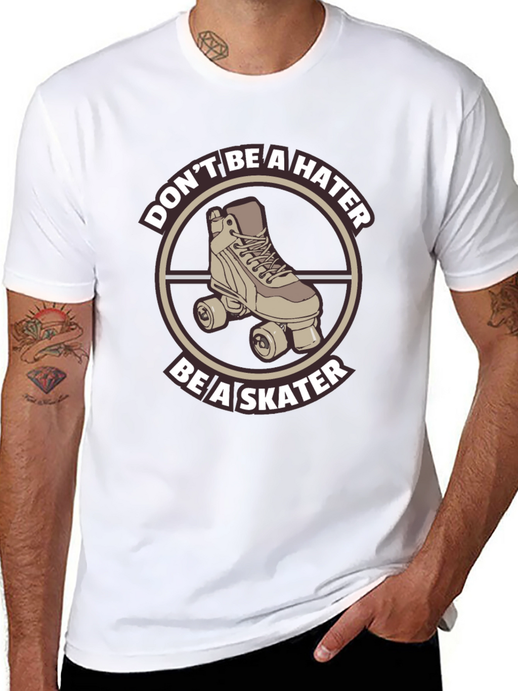 Skater Graphic Tee - Dont Be a Hater