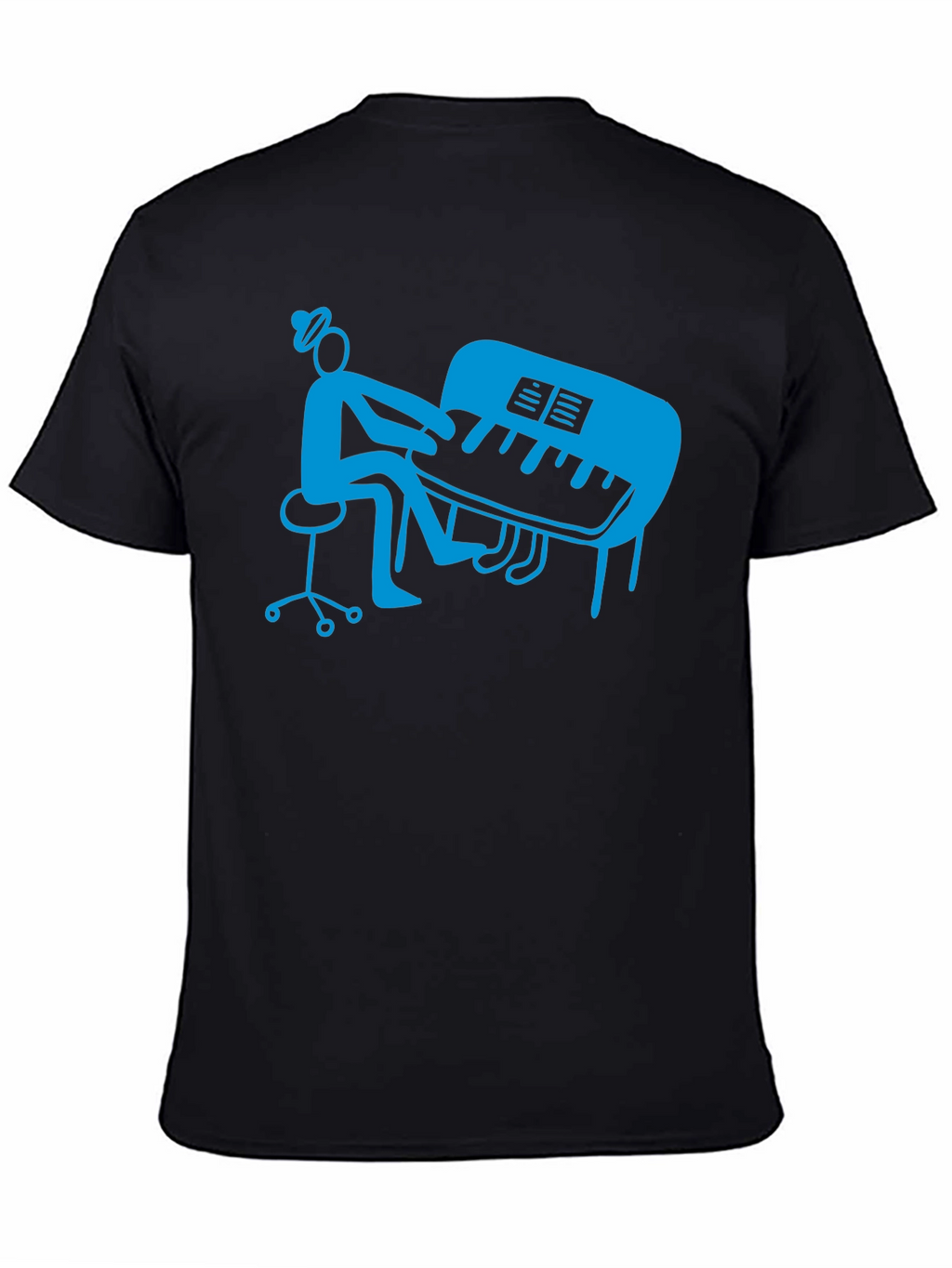 Piano Player Graphic T-Shirt - Stylish Musician Tee