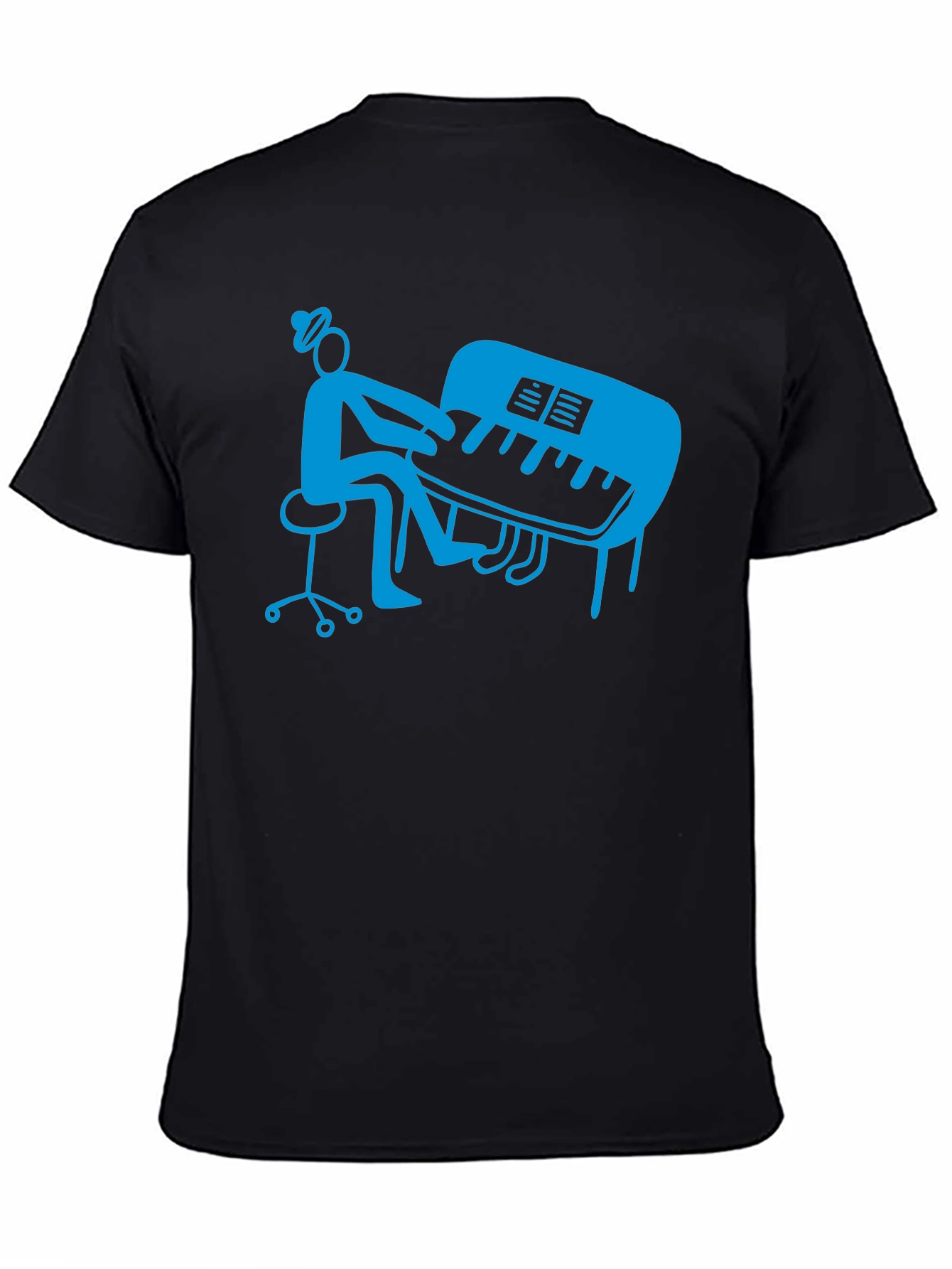 Piano Player Graphic T-Shirt - Stylish Musician Tee
