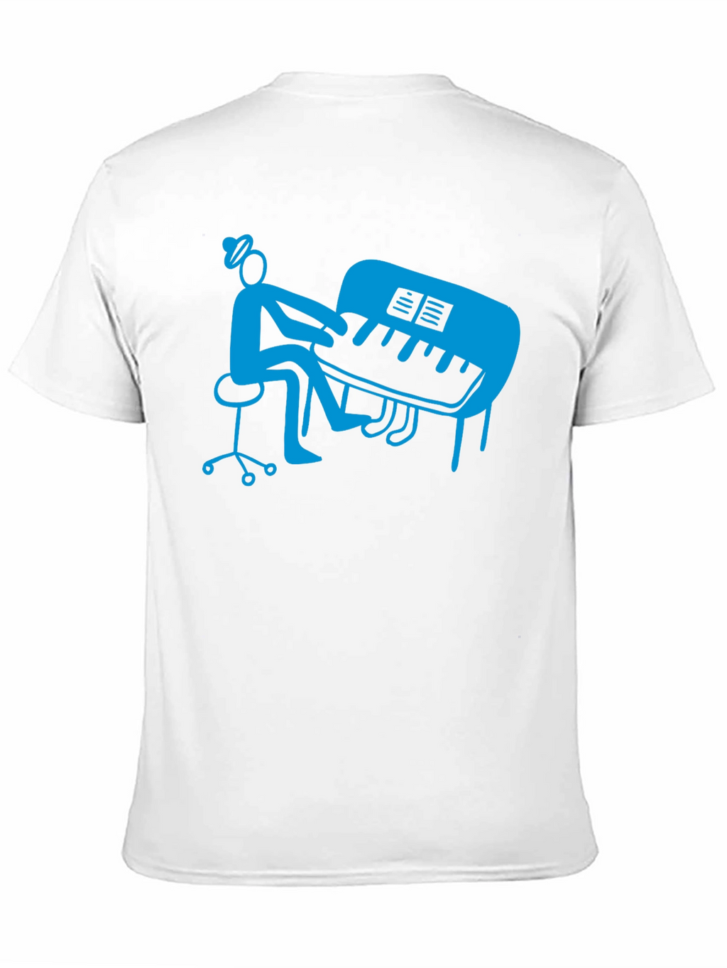Piano Player Graphic T-Shirt - Stylish Musician Tee