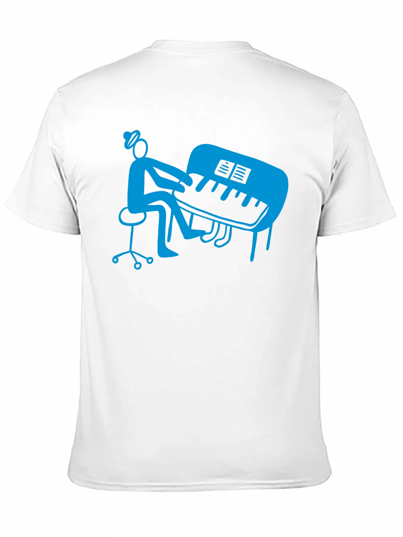 Piano Player Graphic T-Shirt - Stylish Musician Tee