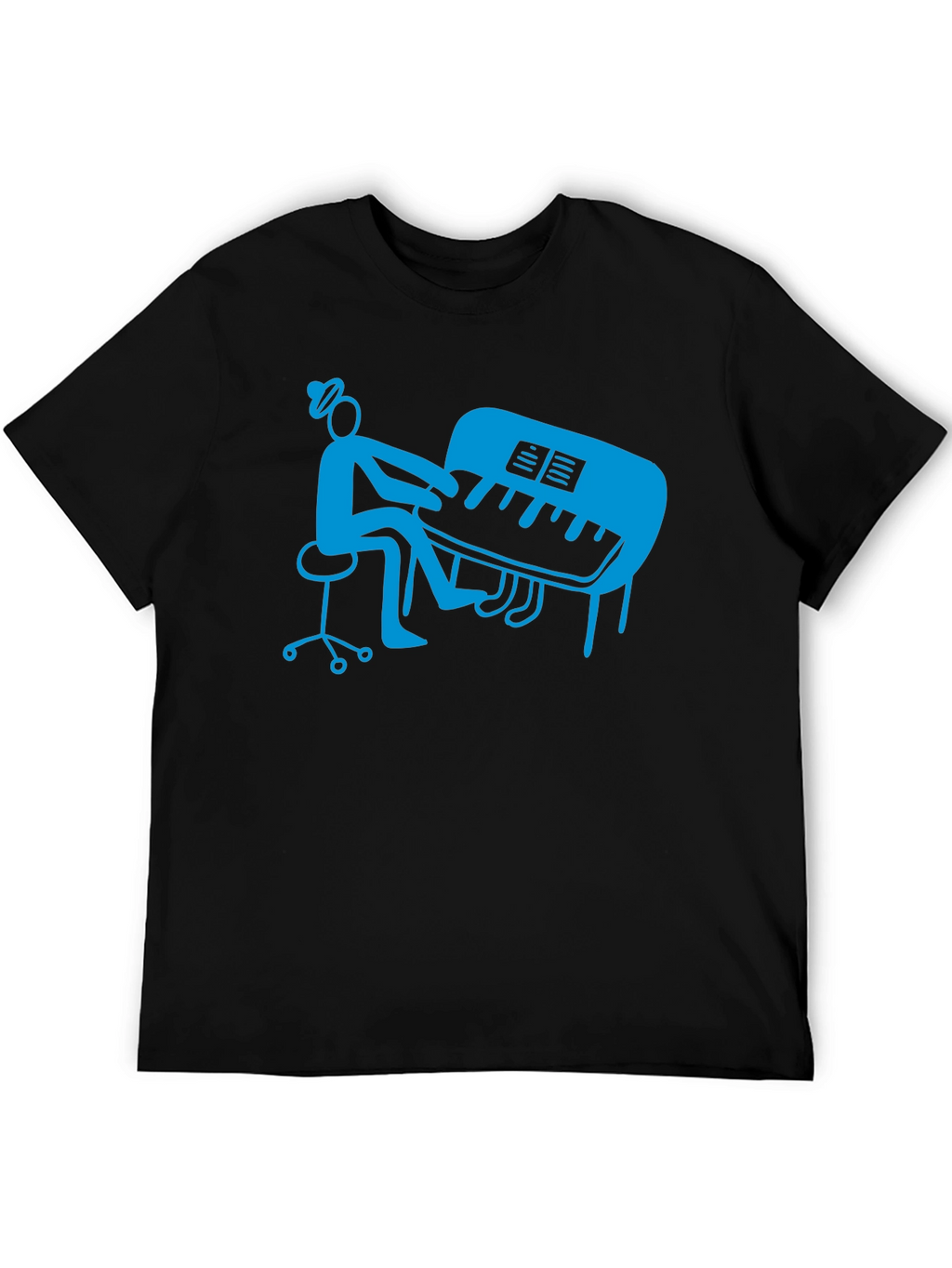 Piano Player Graphic T-Shirt - Stylish Musician Tee