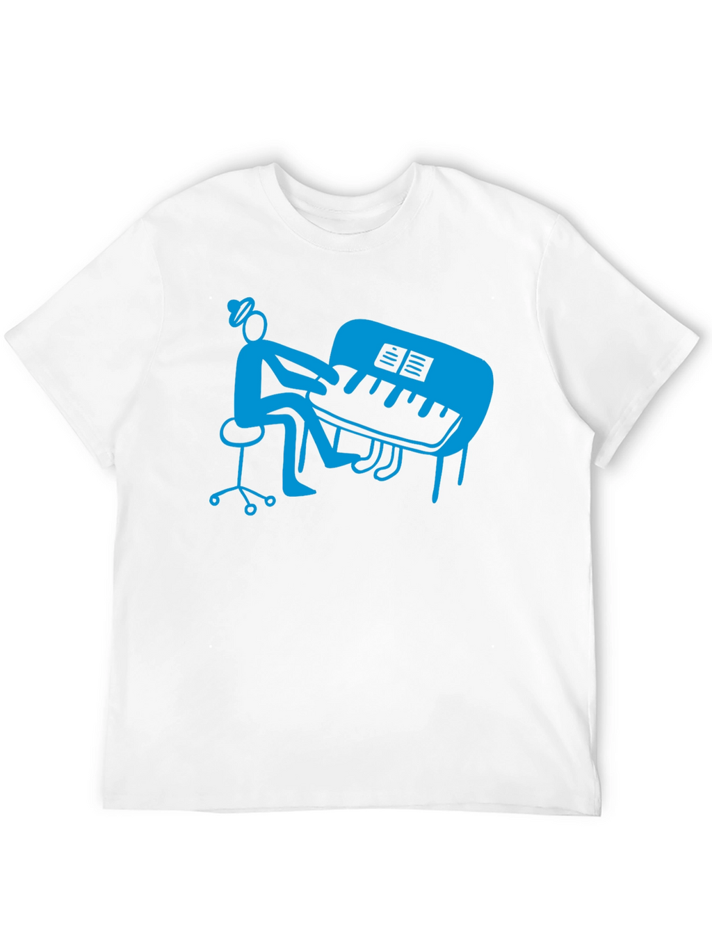Piano Player Graphic T-Shirt - Stylish Musician Tee