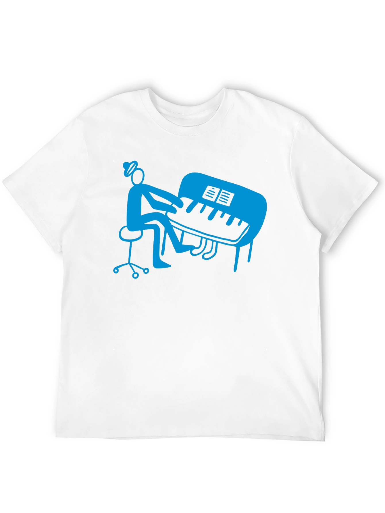 Piano Player Graphic T-Shirt - Stylish Musician Tee