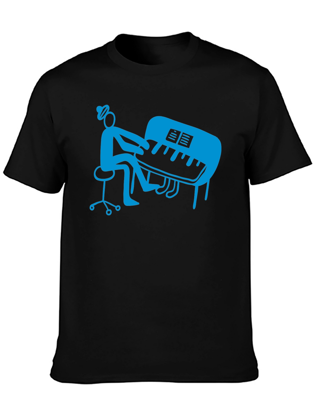 Piano Player Graphic T-Shirt - Stylish Musician Tee
