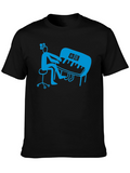 Piano Player Graphic T-Shirt - Stylish Musician Tee