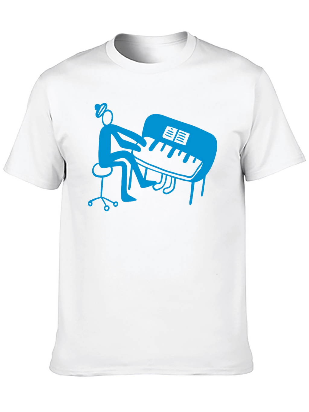 Piano Player Graphic T-Shirt - Stylish Musician Tee