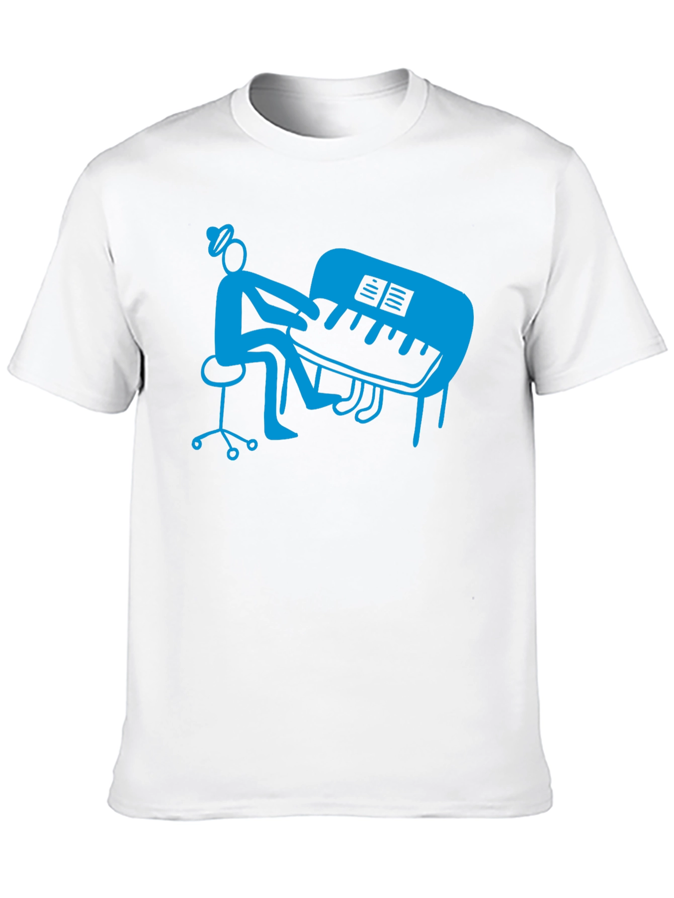 Piano Player Graphic T-Shirt - Stylish Musician Tee