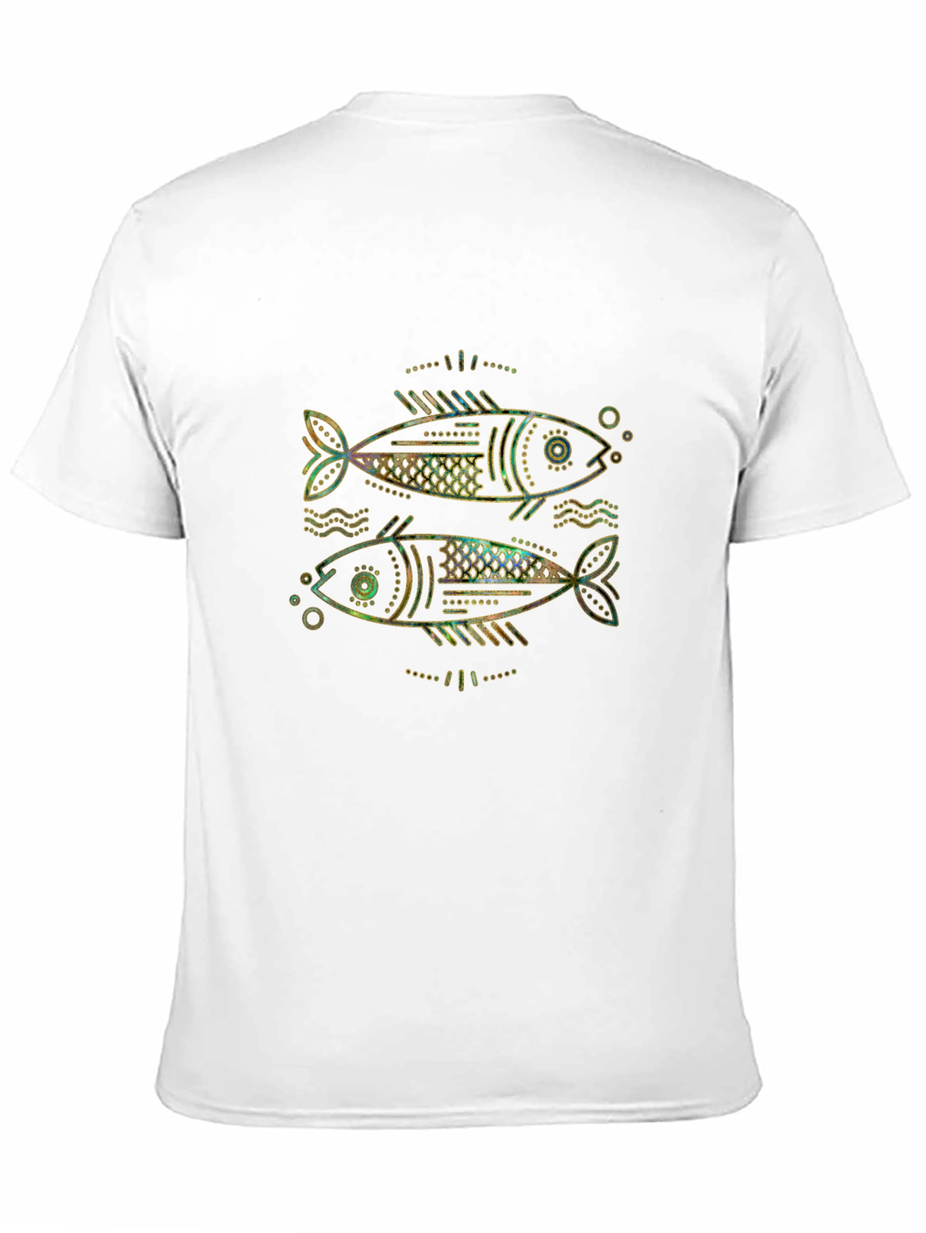 Two Fish Graphic T-Shirt - Unisex Black Tee