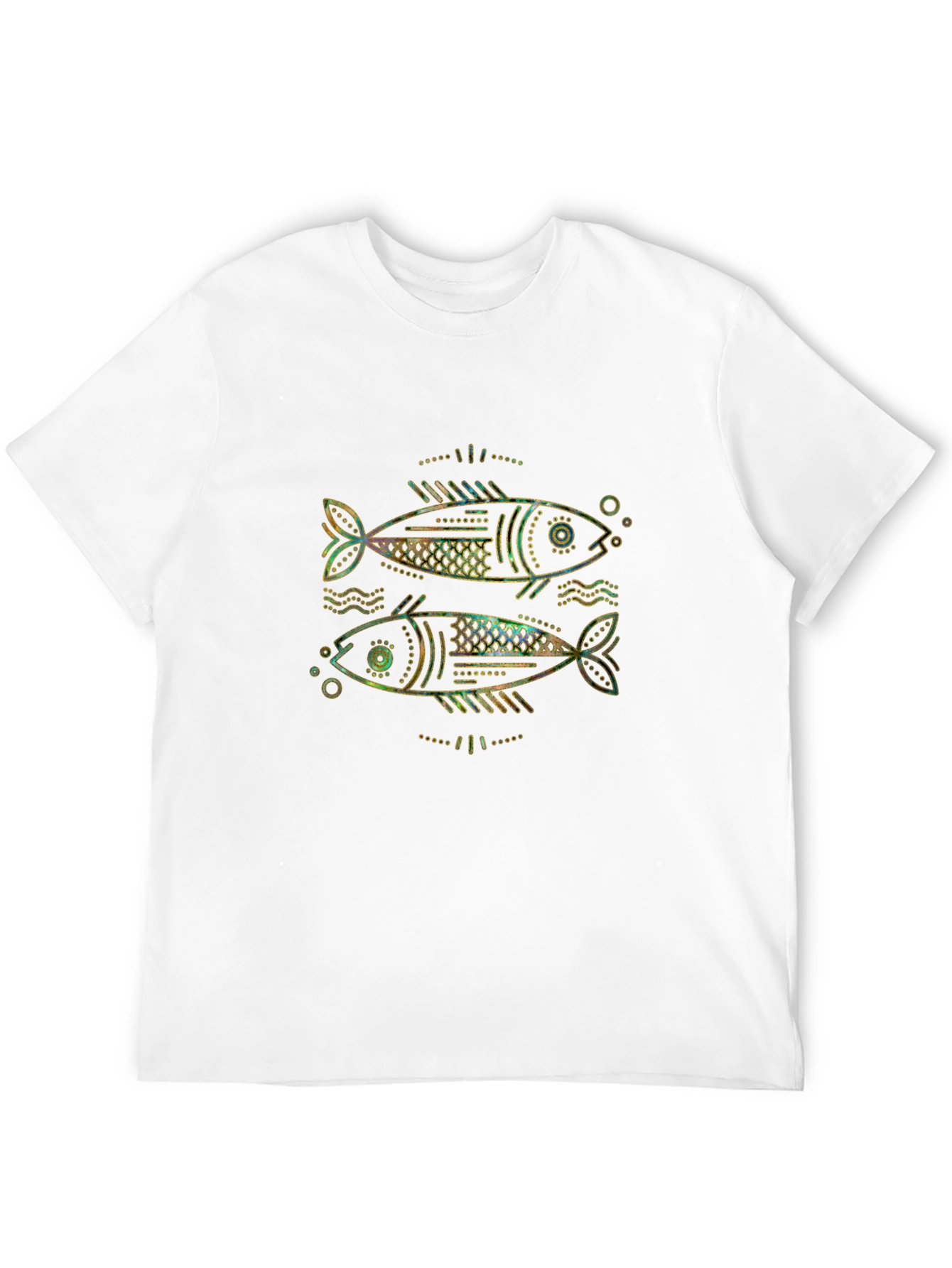 Two Fish Graphic T-Shirt - Unisex Black Tee