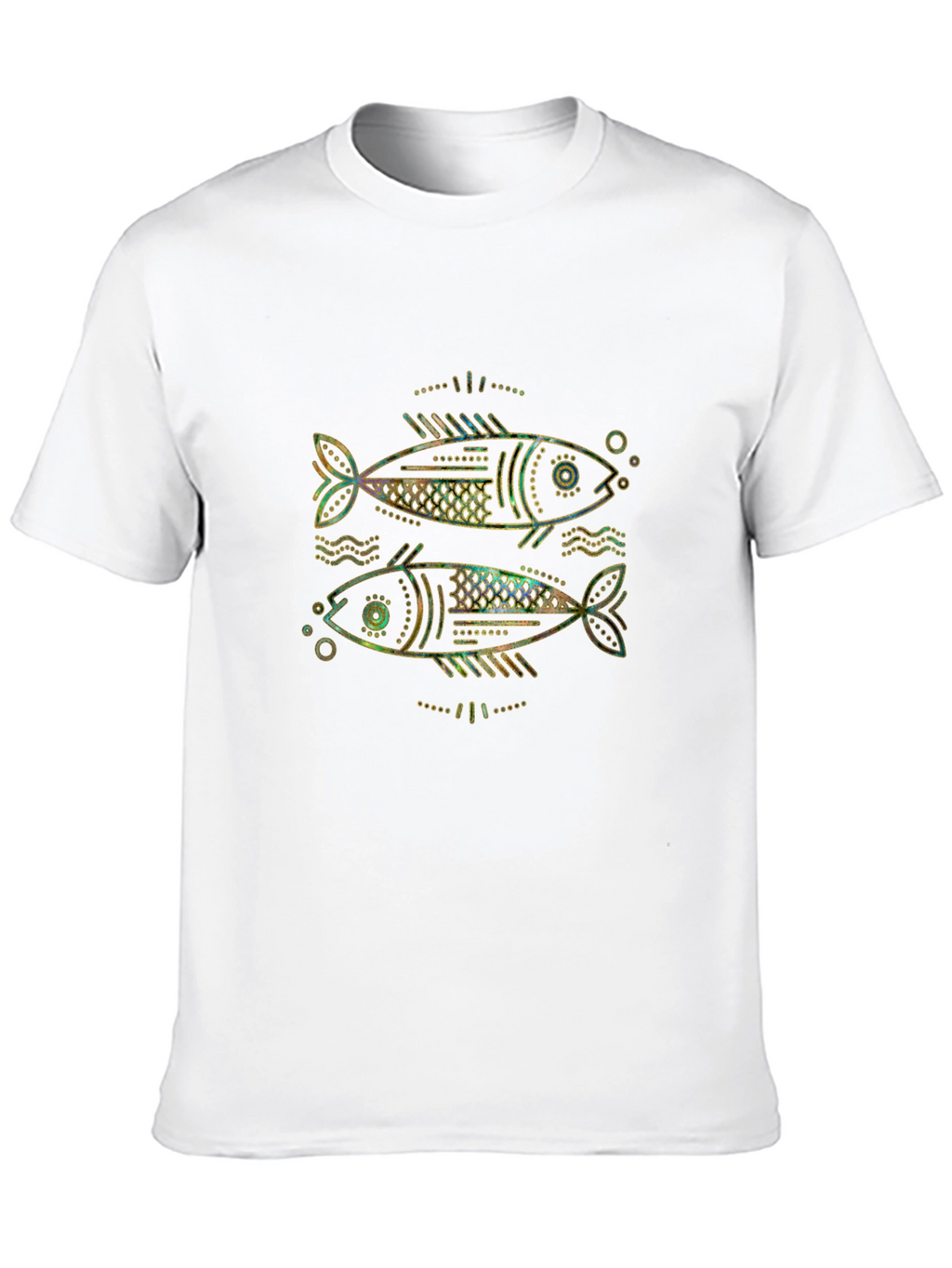 Two Fish Graphic T-Shirt - Unisex Black Tee