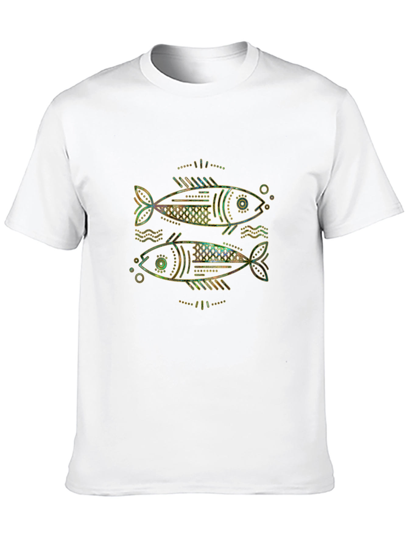Two Fish Graphic T-Shirt - Unisex Black Tee