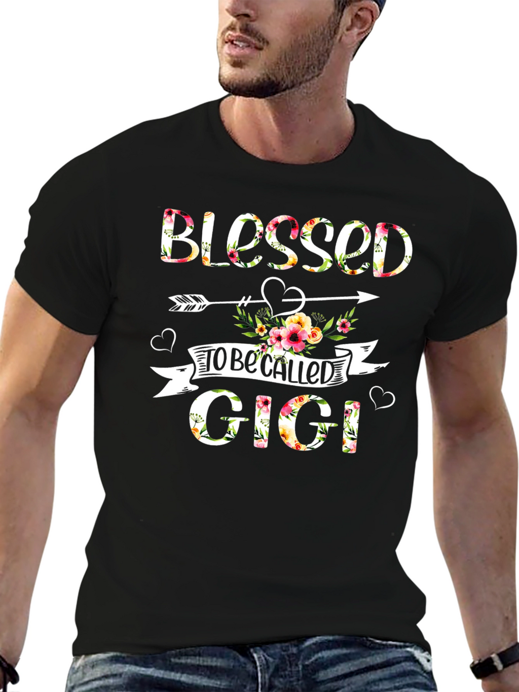 Blessed to be Called Gigi Floral T-Shirt