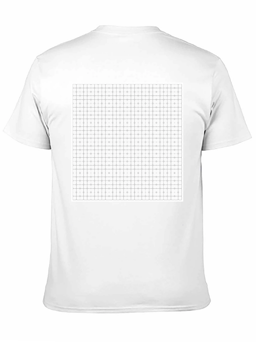 Geometric Grid T-Shirt - Modern Pattern Tee