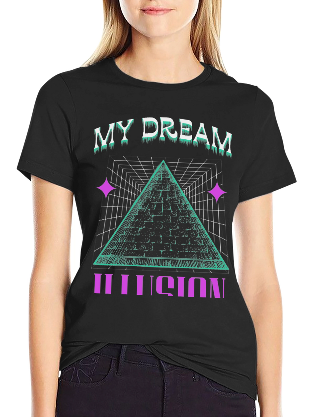 My Dream Illusion Graphic Tee - Mens Black T-Shirt