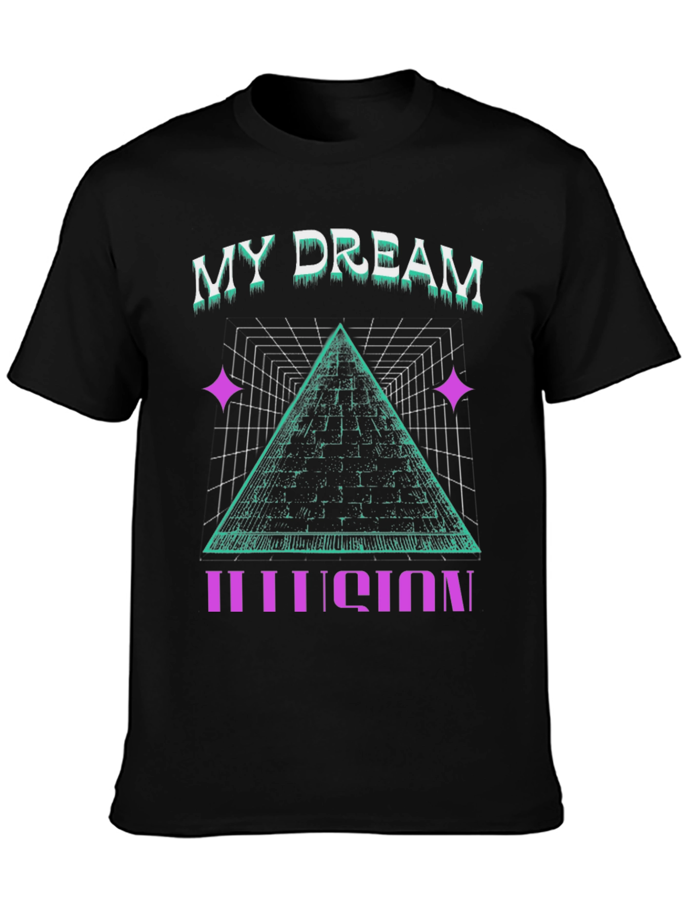 My Dream Illusion Graphic Tee - Mens Black T-Shirt