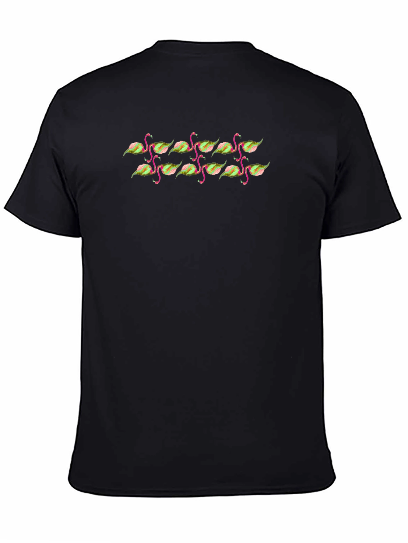 Black Flamingo Leaf Graphic Tee