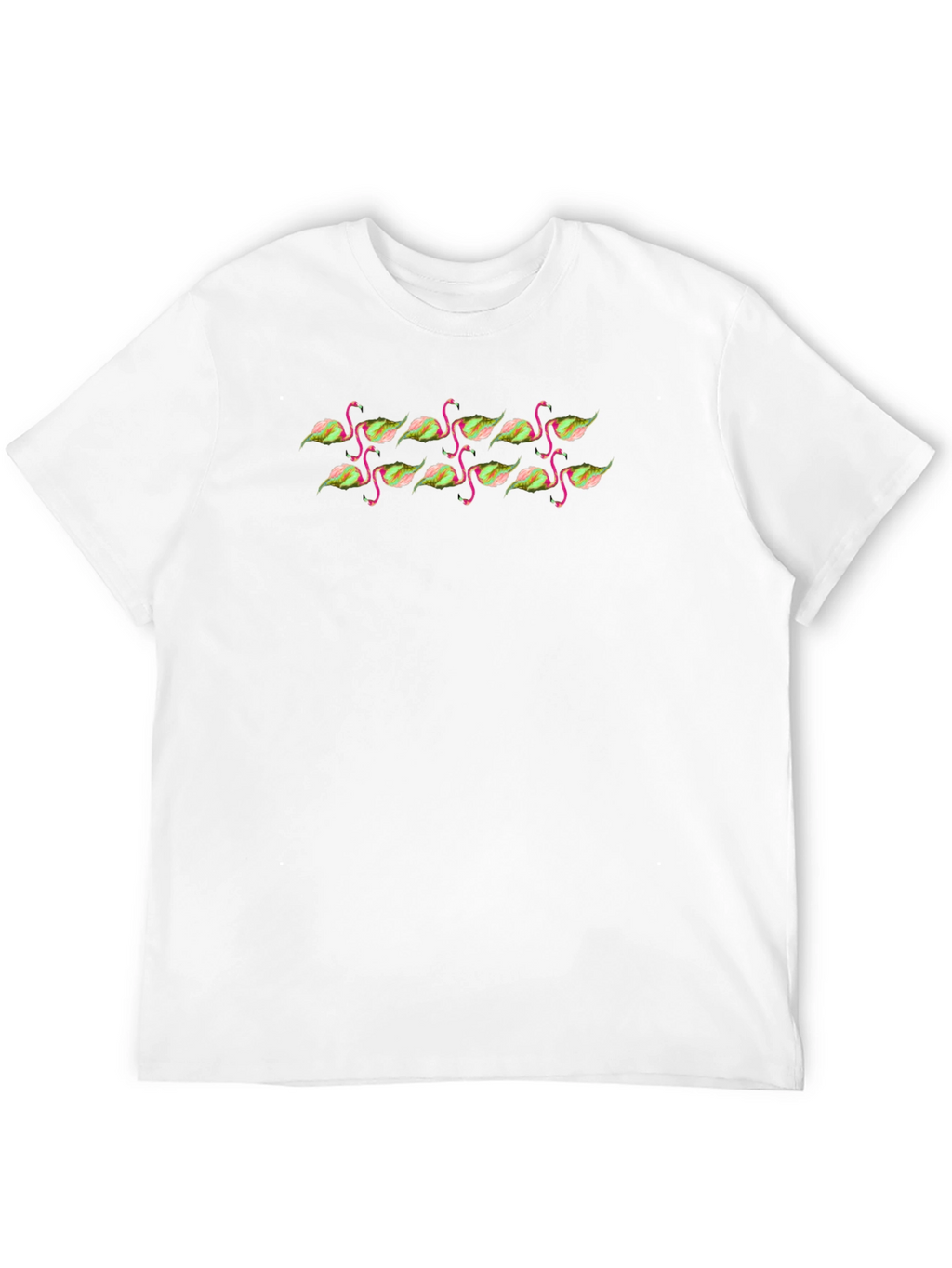 Black Flamingo Leaf Graphic Tee