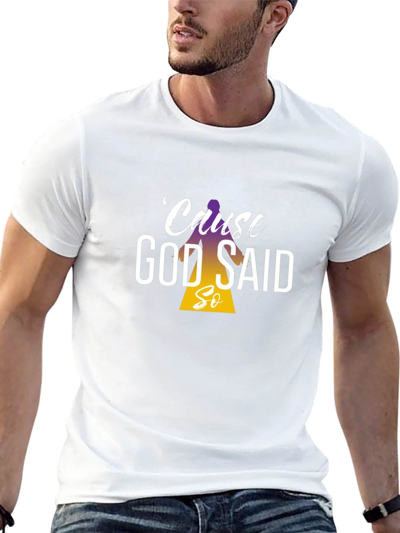 Cause God Said So Black T-Shirt