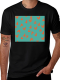 Retro Teal & Orange Checkmark Tee