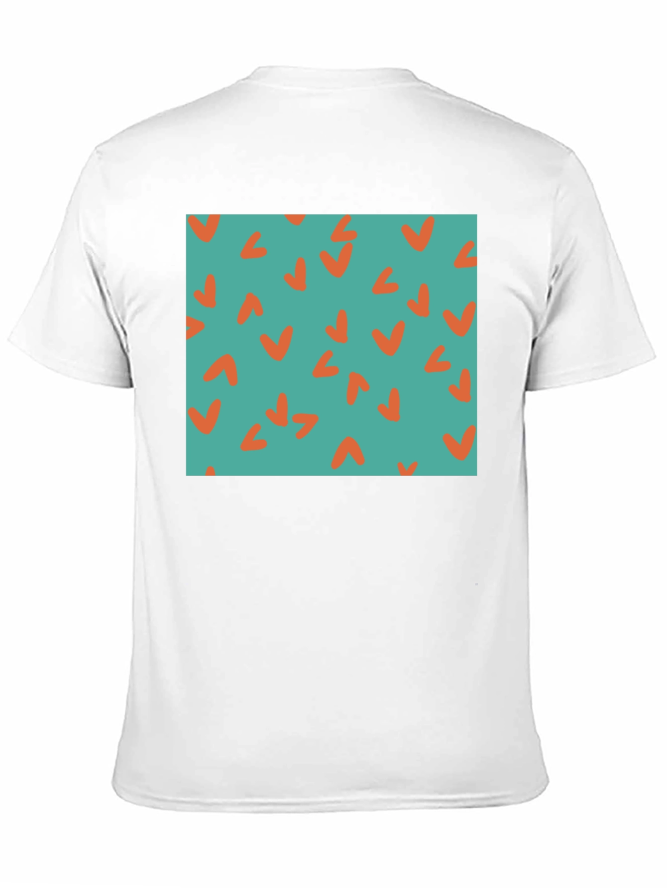 Retro Teal & Orange Checkmark Tee