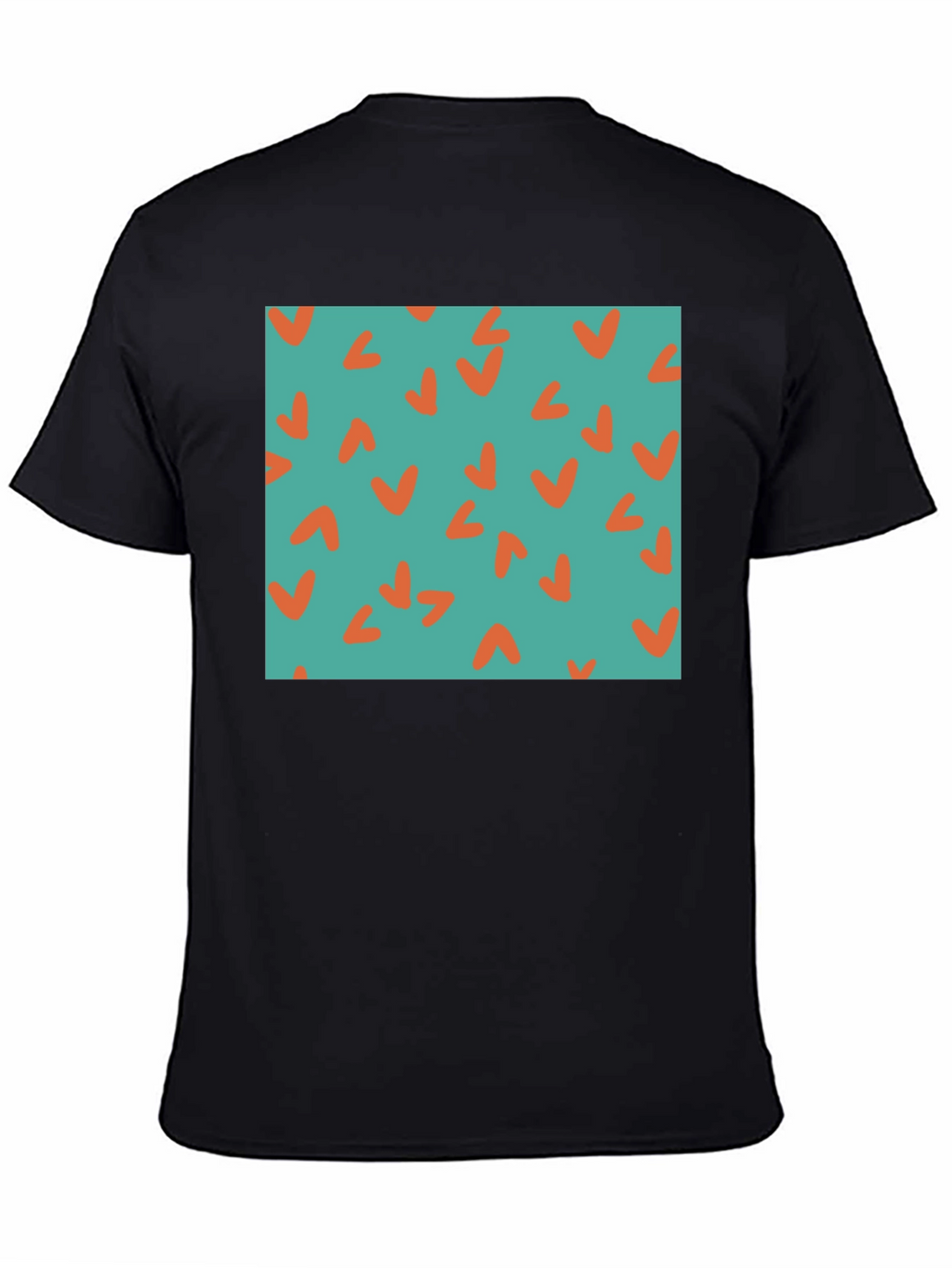 Retro Teal & Orange Checkmark Tee