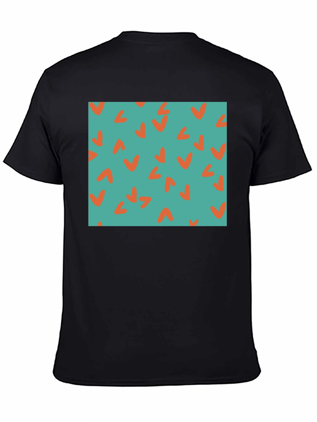 Retro Teal & Orange Checkmark Tee
