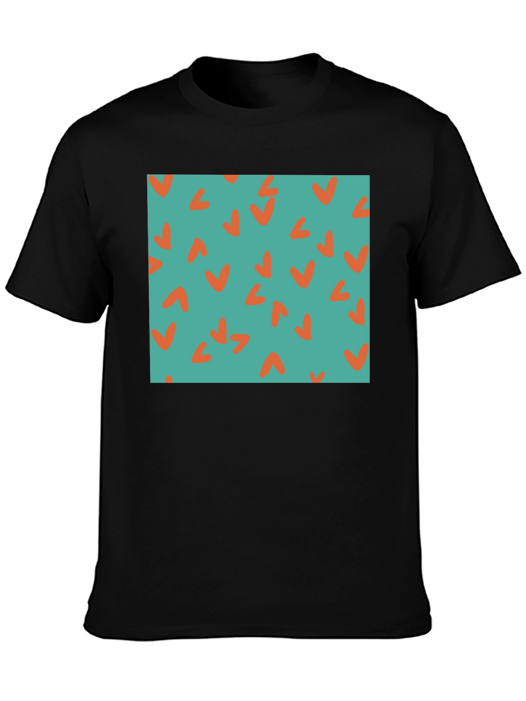 Retro Teal & Orange Checkmark Tee