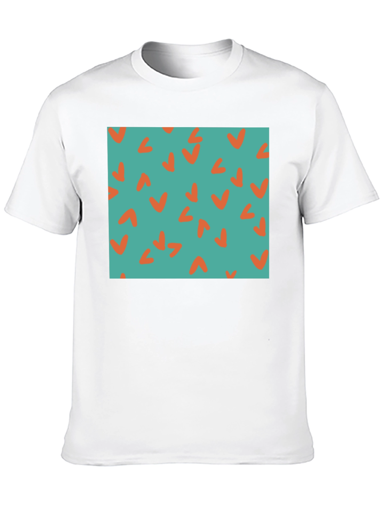 Retro Teal & Orange Checkmark Tee