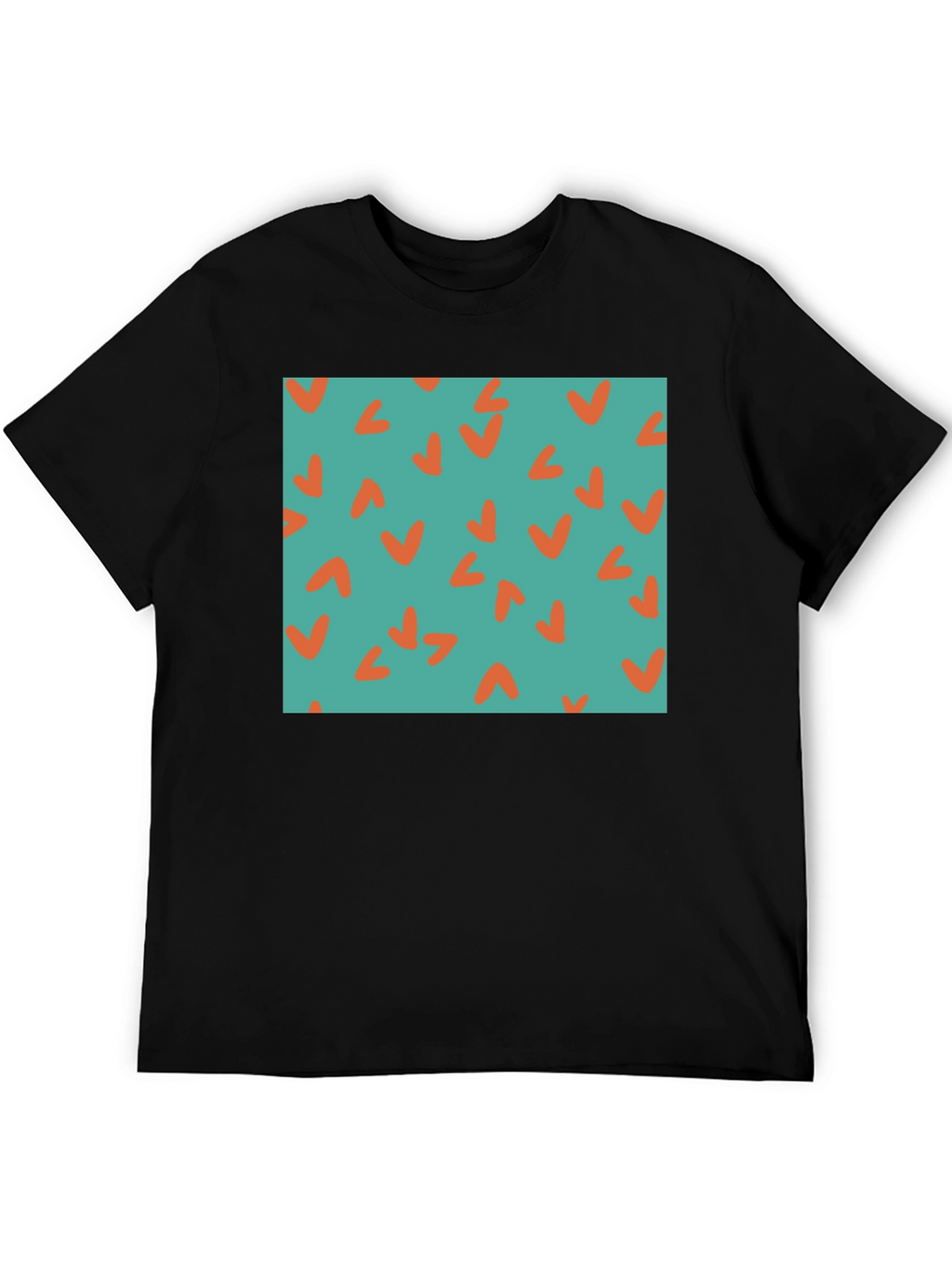 Retro Teal & Orange Checkmark Tee