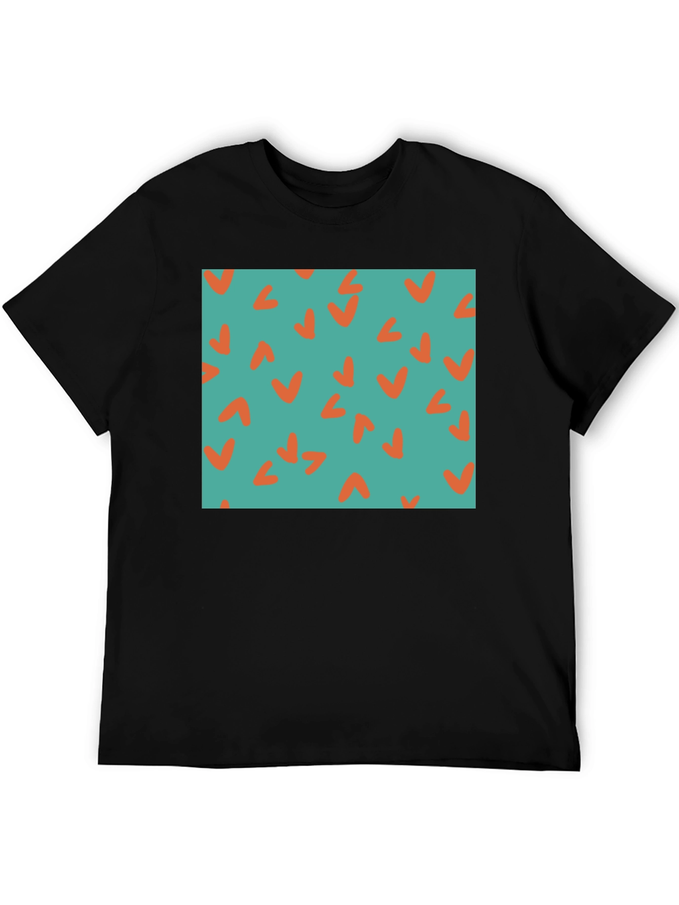 Retro Teal & Orange Checkmark Tee
