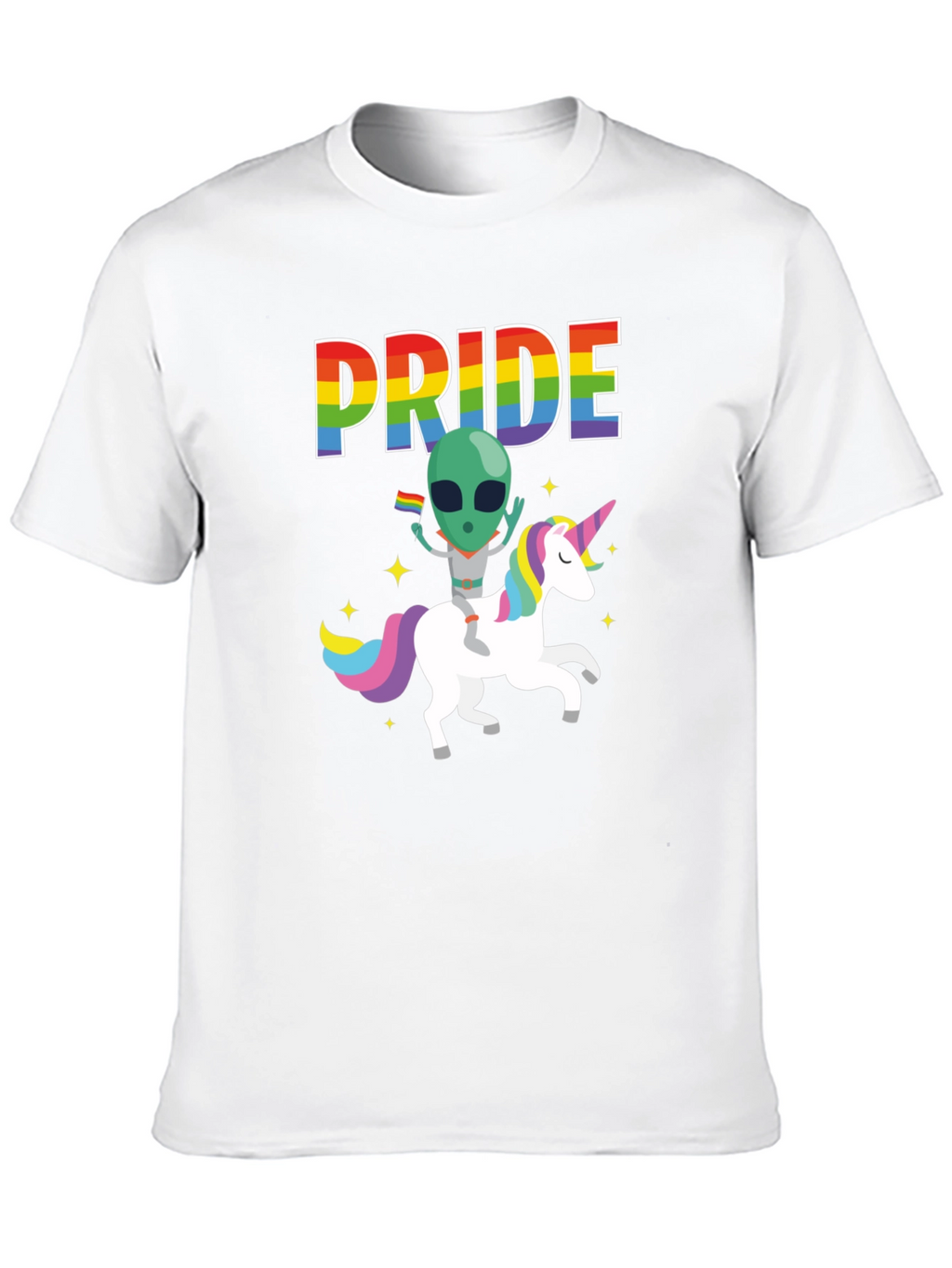 Pride Alien Unicorn Graphic Tee