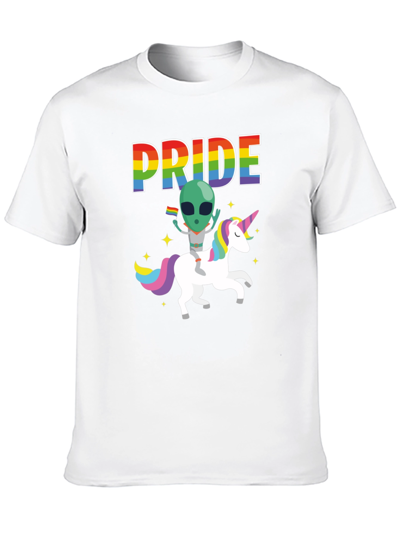 Pride Alien Unicorn Graphic Tee