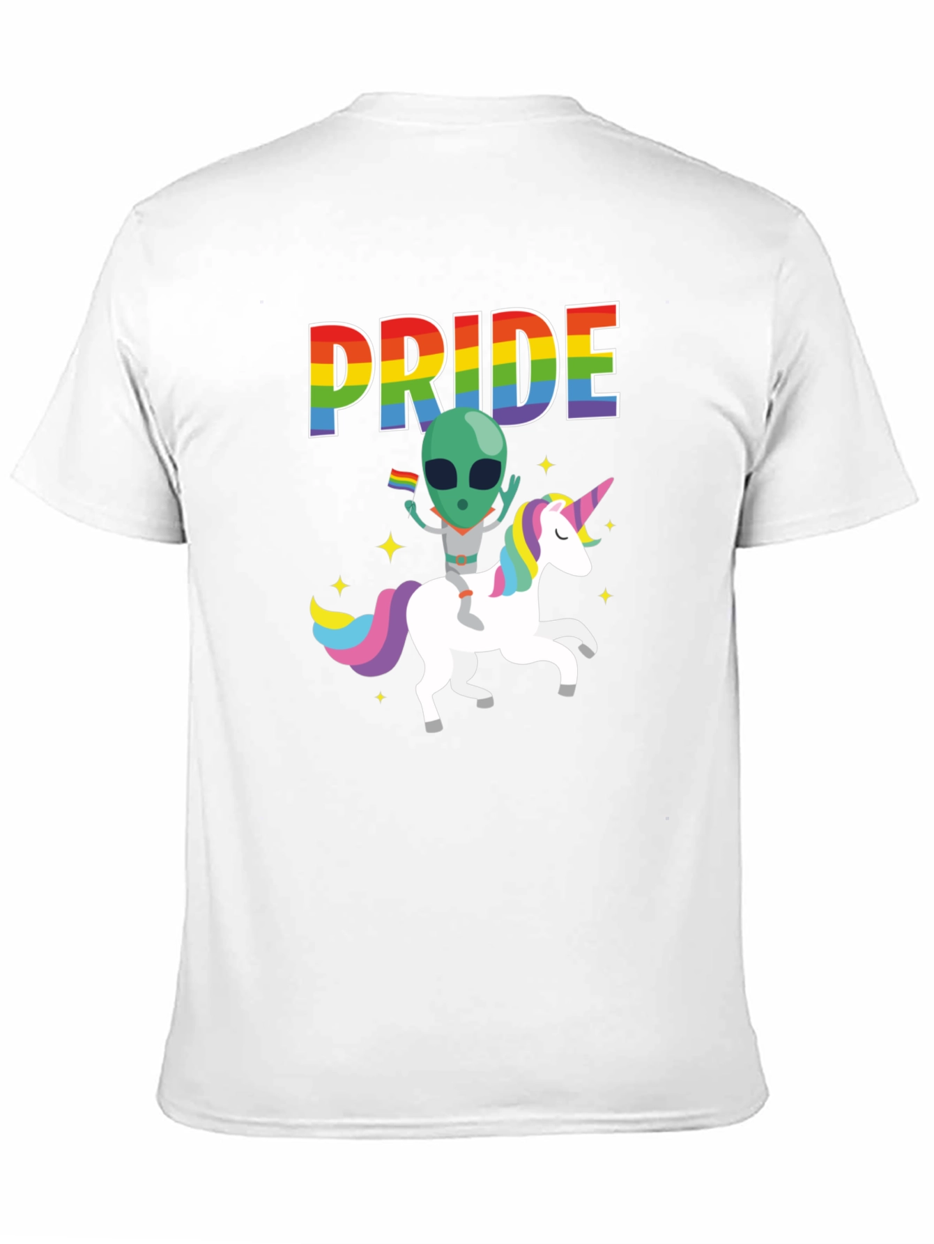 Pride Alien Unicorn Graphic Tee