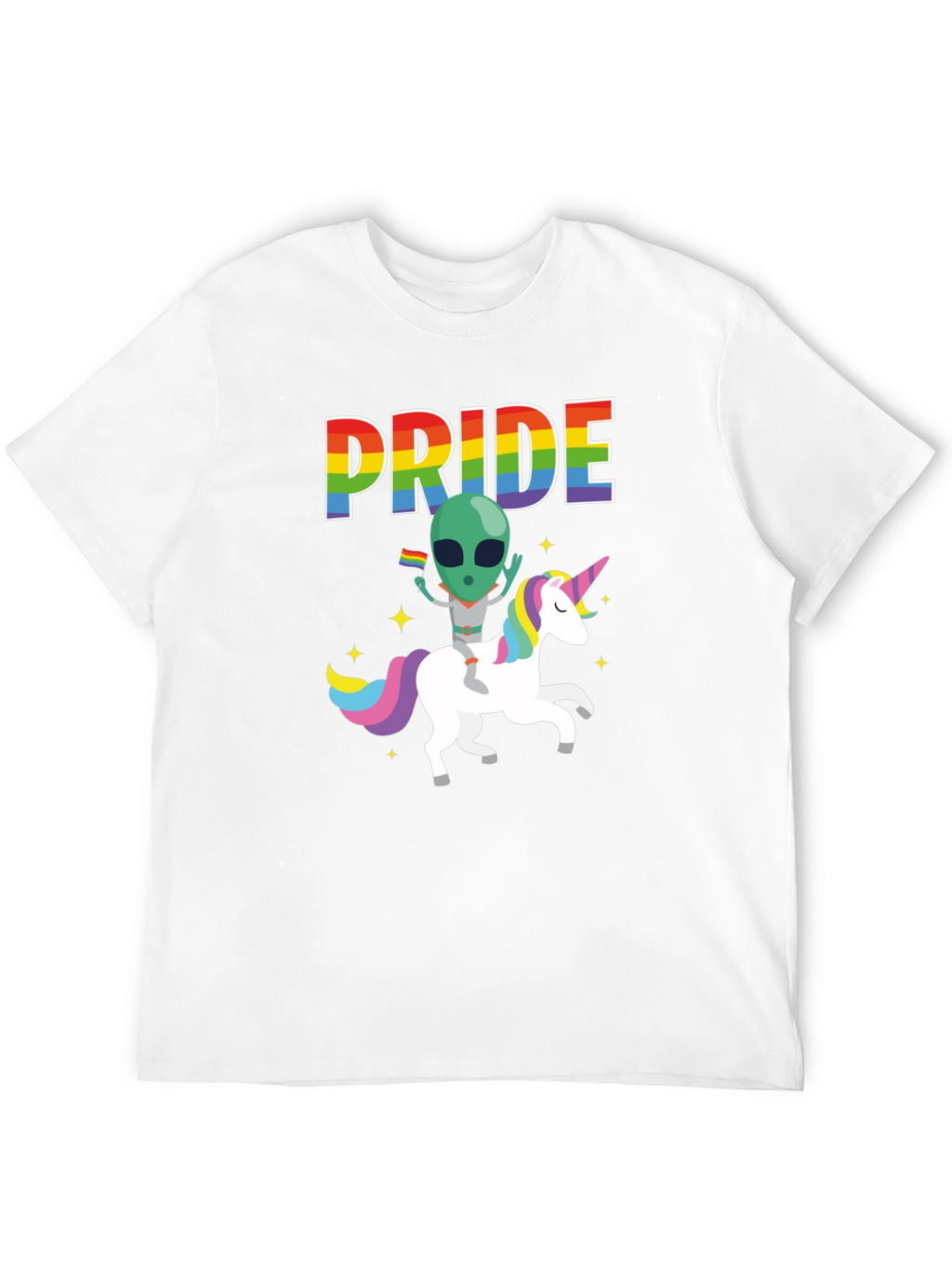 Pride Alien Unicorn Graphic Tee
