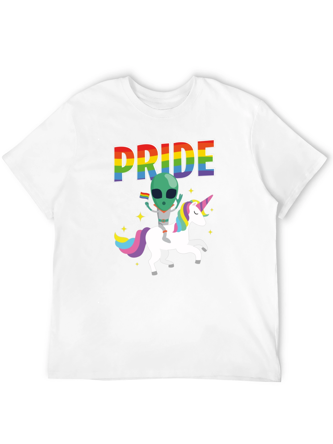 Pride Alien Unicorn Graphic Tee
