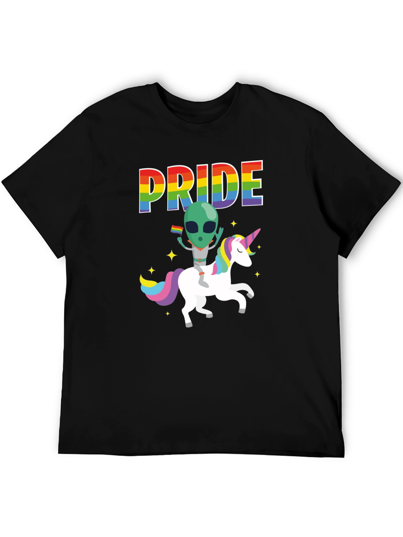 Pride Alien Unicorn Graphic Tee