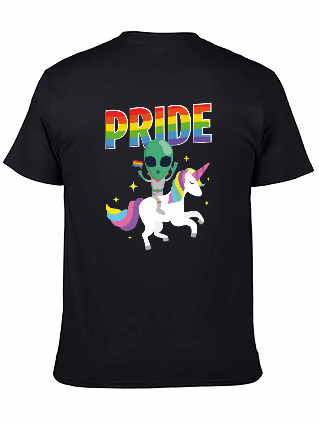 Pride Alien Unicorn Graphic Tee