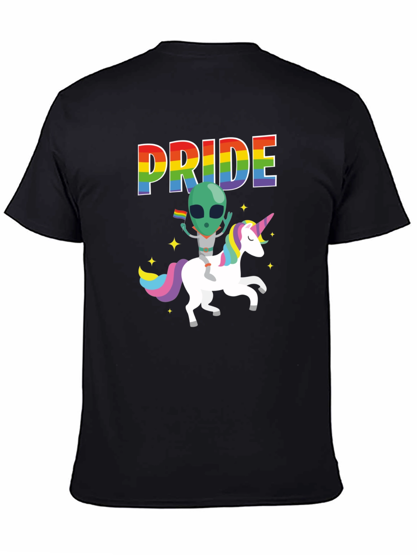 Pride Alien Unicorn Graphic Tee