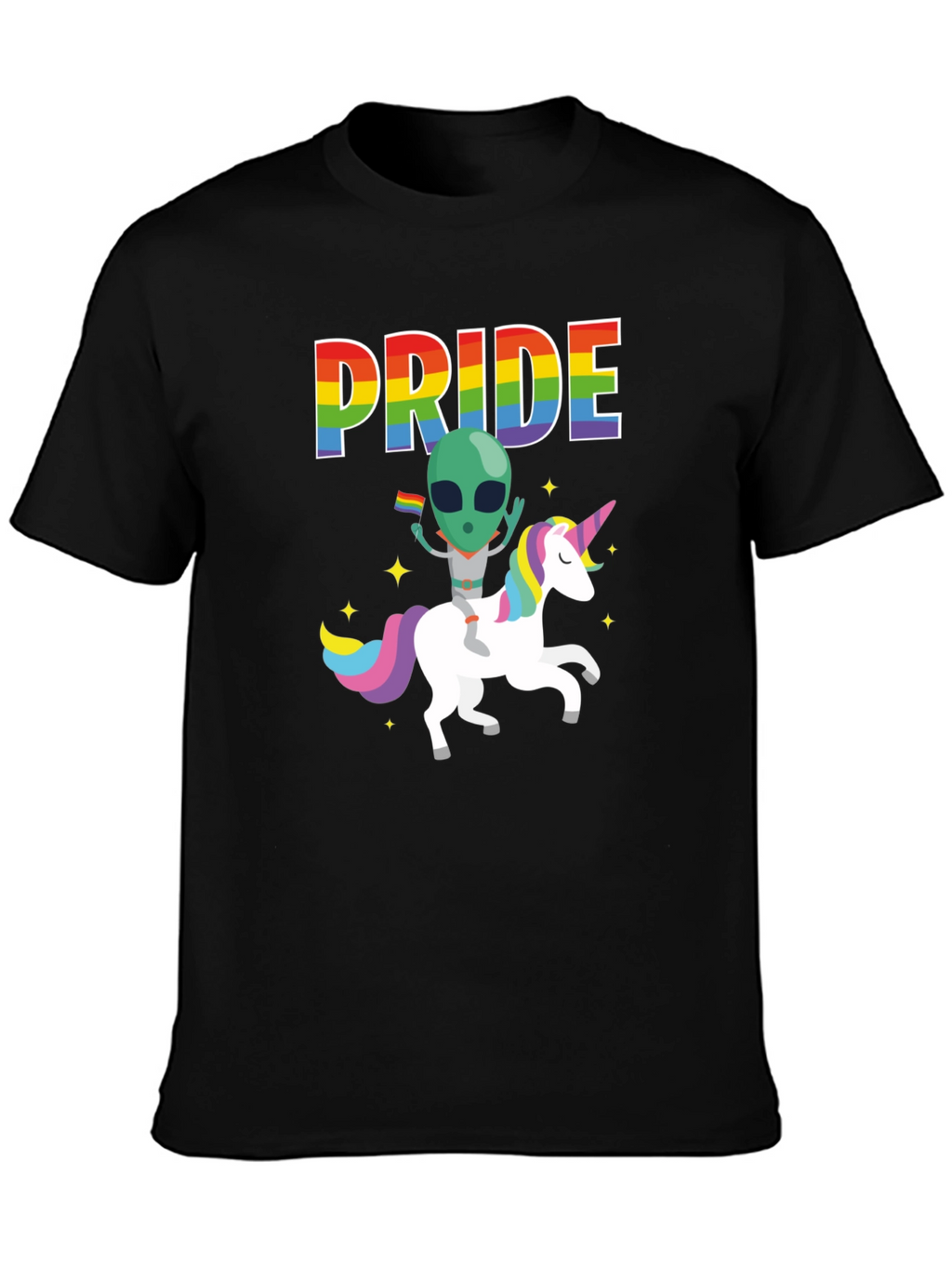 Pride Alien Unicorn Graphic Tee