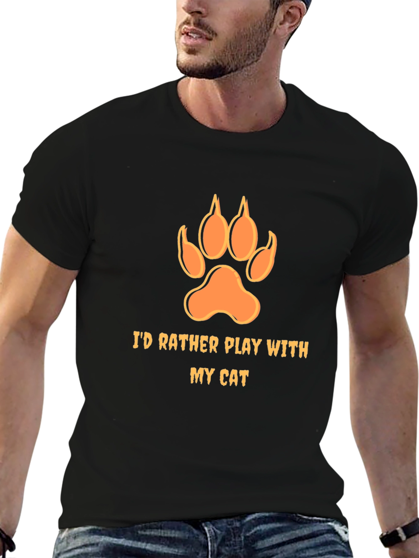 Id Rather Play with My Cat T-Shirt