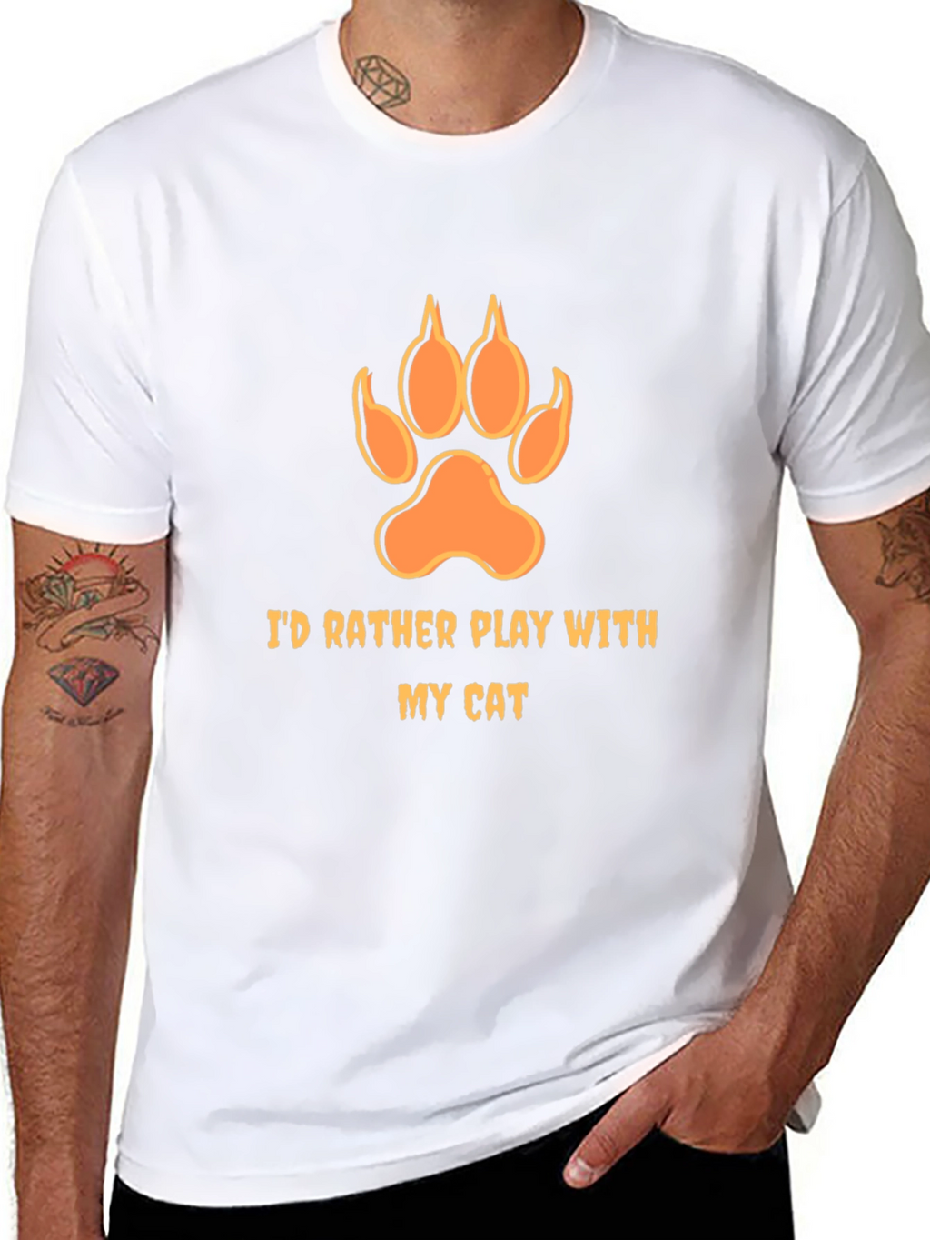 Id Rather Play with My Cat T-Shirt