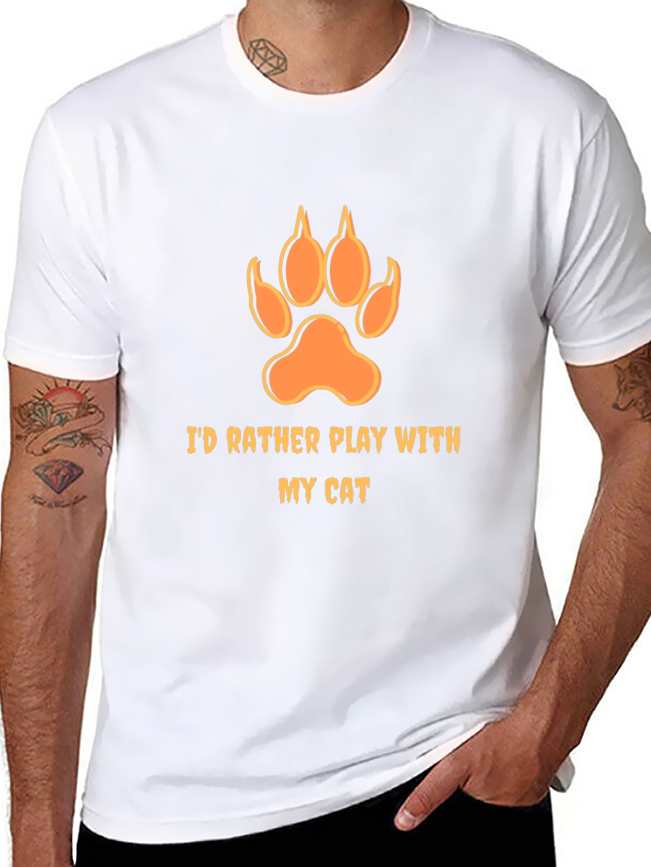 Id Rather Play with My Cat T-Shirt