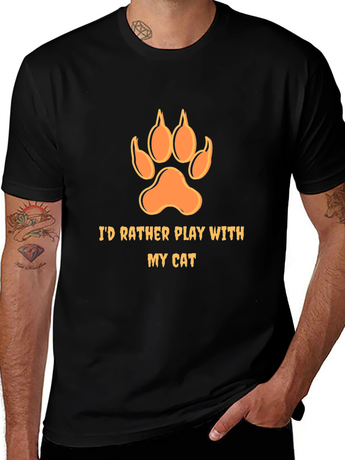 Id Rather Play with My Cat T-Shirt