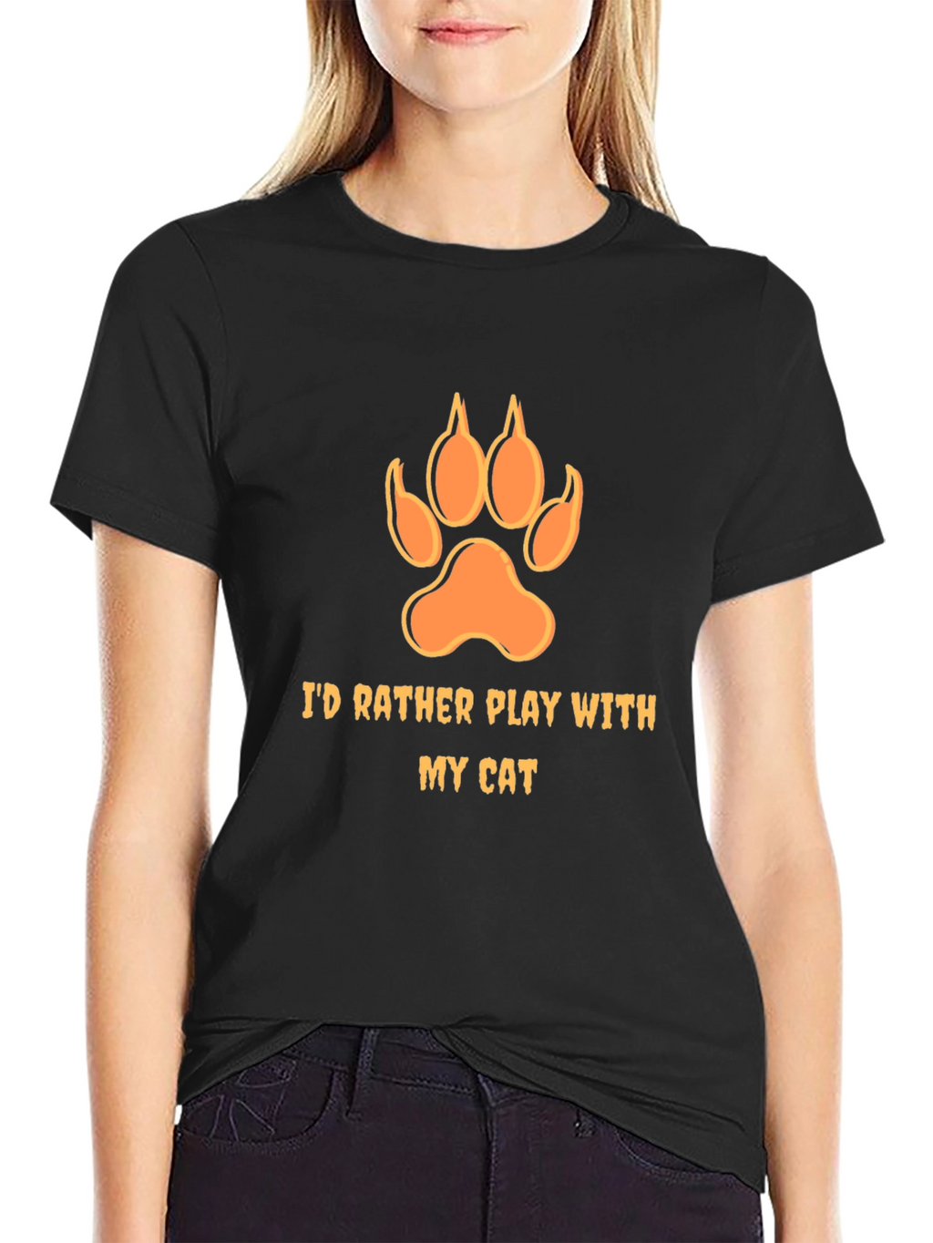 Id Rather Play with My Cat T-Shirt